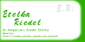 etelka riedel business card